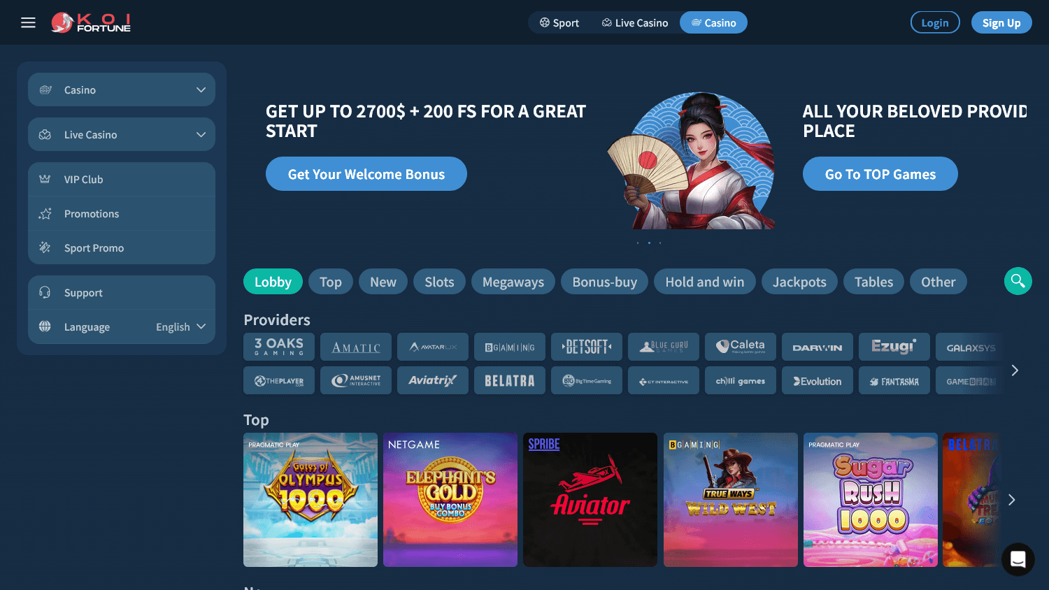 KoiFortune Casino - Twoje Portal do Świata Gier